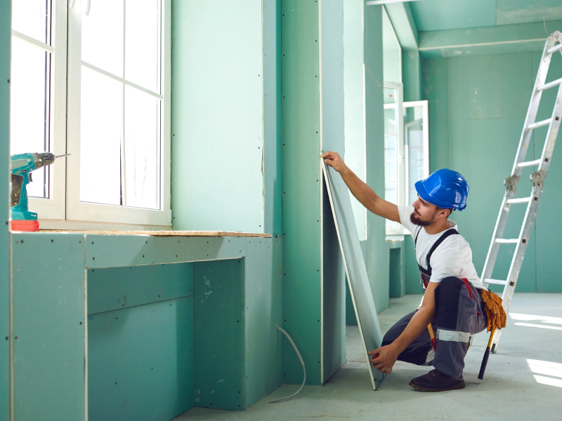 contractor working on a remodel project broken arrow ok